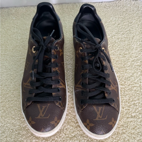 Louis Vuitton Frontrow Sneakers- Monogram Canvas & Patent Leather - Picture 1 of 4